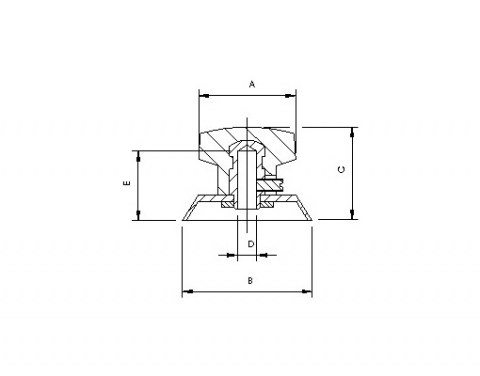 Sterngriff VBI - Technische Zeichnung | Kuala Kunststofftechnik GmbH